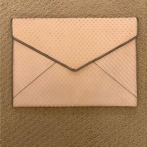 Rebecca Minkoff Textured Blush Envelope Clutch